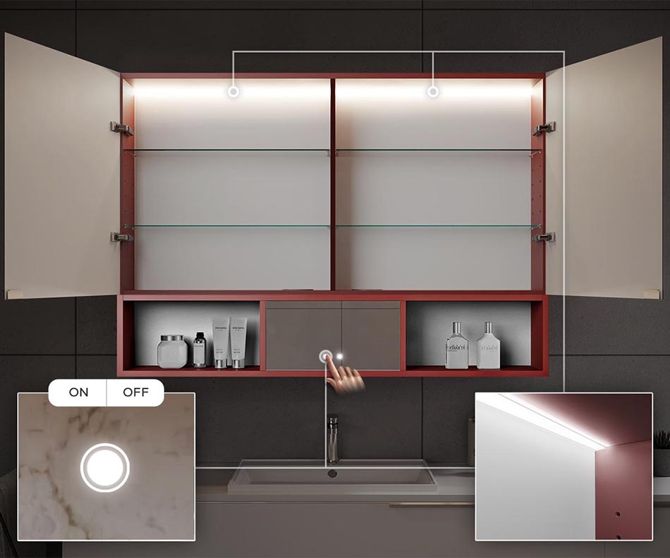 LED foninis apšvietimas Vidinis LED apšvietimas