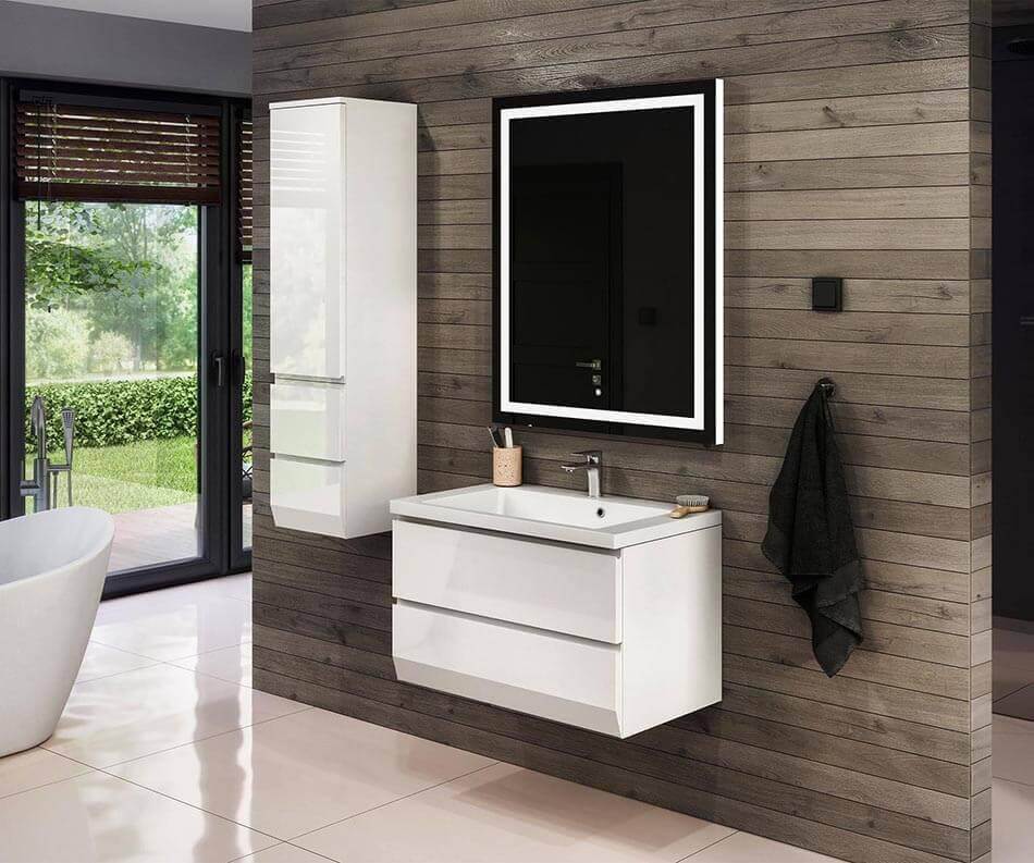 Pasirinkite vonios kambario spintelių komplektą su vienu iš dviejų galimų spalvų variantų