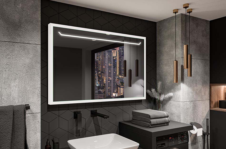 Veidrodis su juodu rėmu veidrodis su mediniu rėmu? Rinkitės iš šešių rėmelių spalvų! Patikrinkite, kas tiks jūsų kambariui!
