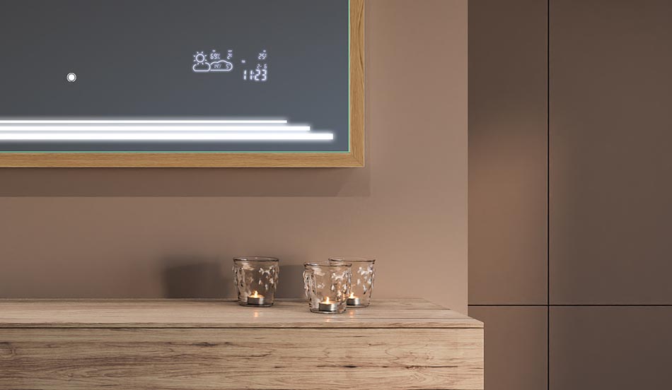 Veidrodis juodoje loft stiliaus rėmelyje, skirtas modernioms ir minimalistinėms vonios kambariams | ARTFORMA