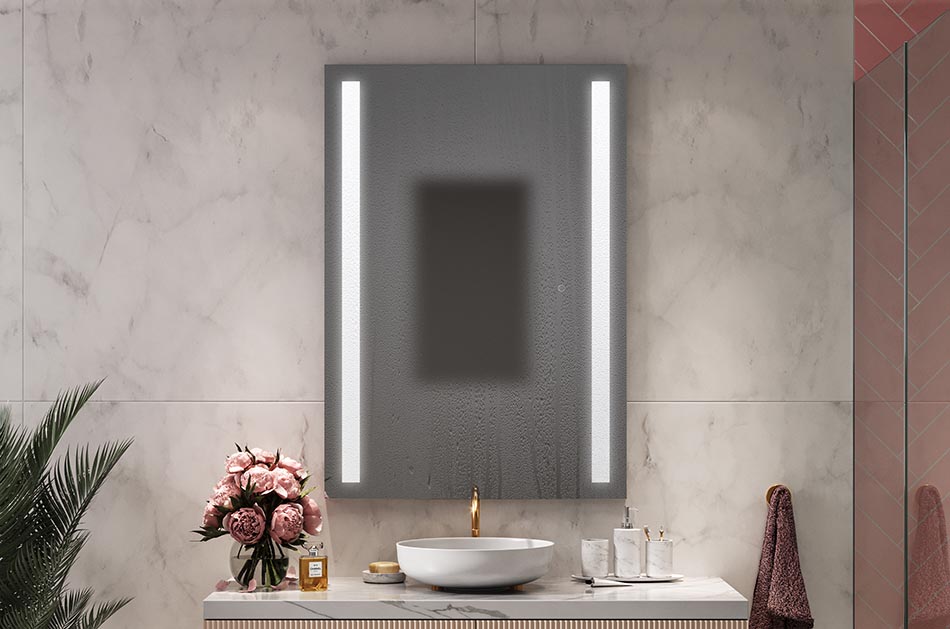 Vonios kambario veidrodžiai linkę per daug garuoti, ypač mažuose vonios kambariuose. Norėdami greitai ir veiksmingai atsikratyti garų, tiesiog įjunkite šildomąjį kilimėlį. Mažiausias garinimo plotas yra 20 × 30 cm, o didžiausias - 40 × 60 cm - garinamo ploto dydis priklauso nuo pasirinkto veidrodžio dydžio ir kitų priedų konfigūracijos bei lakšto paviršiaus. Valdoma papildomu specialiu jutikliniu jungikliu.