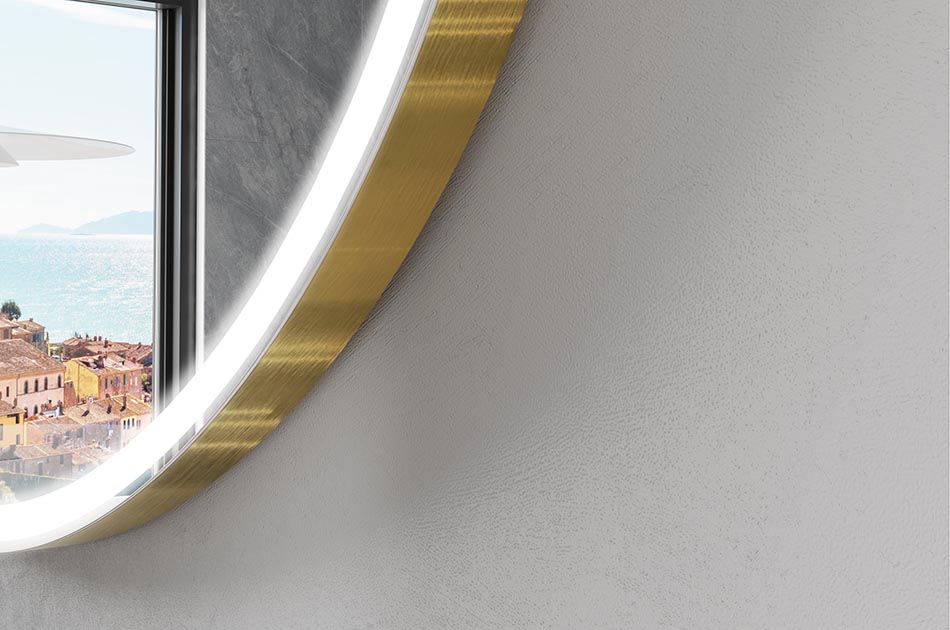 Nereguliarios formos išmanusis veidrodis, idealus moderniai vonios kambariui | ARTFORMA