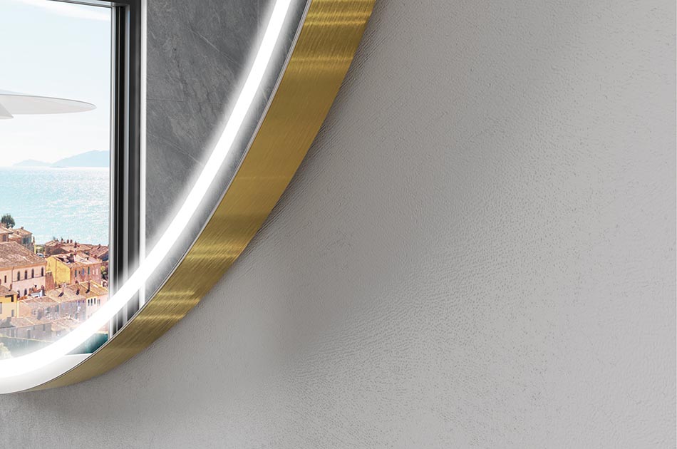 Nereguliarios formos išmanusis veidrodis, idealus moderniai vonios kambariui | ARTFORMA