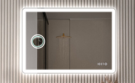 Suapvalinti klasikiniai veidrodžiai su apšvietimu