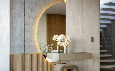 Pusapvaliai veidrodžiai