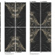 Didelio formato grindų keraminė plytelė 120x280 cm, „Bookmatch“, juoda, blizgi, su auksine gysla, rektifikuota, A4H203 „Pierre Black“ #3
