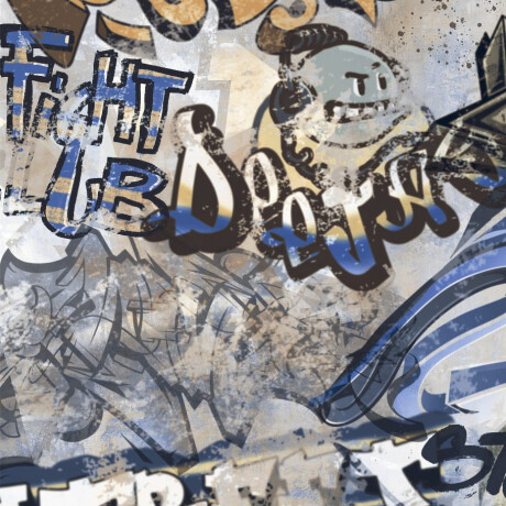 Glazūruotos grindų plytelės 120x280 cm, pilkos spalvos, matinės, rektifikuotos, A4H248 „City Graffiti Grey“ #5