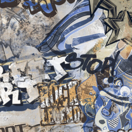 Glazūruotos grindų plytelės 120x280 cm, pilkos spalvos, matinės, rektifikuotos, A4H248 „City Graffiti Grey“ #6