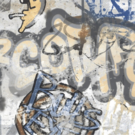 Glazūruotos grindų plytelės 120x280 cm, pilkos spalvos, matinės, rektifikuotos, A4H248 „City Graffiti Grey“ #7