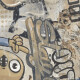 Didelio formato 120x280 cm glazūruotos grindų plytelės, smėlio spalvos, matinės, rektifikuotos, A4H255 „City Graffiti Beige“ #7