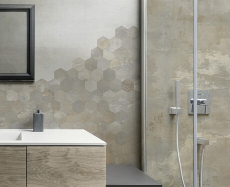 Glazūruotos grindų plytelės 120x120 cm, smėlio spalvos, matinės, rektifikuotos A4H258 „City Beige“