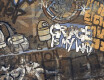 Didelio formato 120x280 cm glazūruotos grindų plytelės, matinės, rektifikuotos, A4H262 „City Graffiti Multicolor“