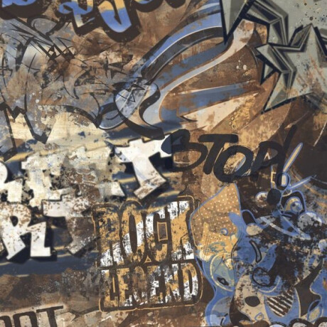 Didelio formato 120x280 cm glazūruotos grindų plytelės, matinės, rektifikuotos, A4H262 „City Graffiti Multicolor“ #4