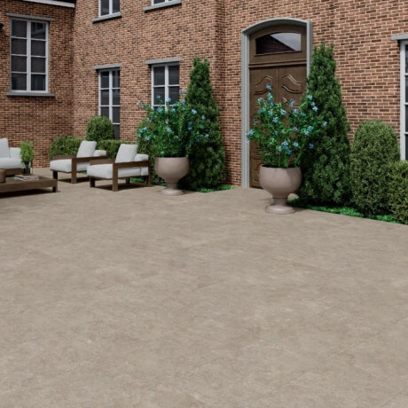 Grindų plytelės 100x100, skersai supjaustytas travertinas, matinis, pilkai smėlinis (taupe) A4H499 „Chrono Stone“ #3
