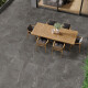 Akmens plytelės su gyslomis grindims, 100x100, matinės, tamsiai pilkos, A4H507 „Volterra Stone“ #2