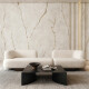 Didelio formato 120x280 marmuro imitacijos plytelės su šiltos spalvos gyslomis, matinės, A4H632 „Dubai Gold“ #8