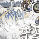 Glazūruotos grindų plytelės 120x280 cm, pilkos spalvos, matinės, rektifikuotos, A4H640 „City Graffiti White“ #3