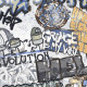 Glazūruotos grindų plytelės 120x280 cm, pilkos spalvos, matinės, rektifikuotos, A4H640 „City Graffiti White“ #4