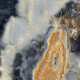 Didelio formato keraminės plytelės 120x280, tamsiai mėlynos spalvos marmuro imitacija su gyslomis, blizgios, A4H674 „Eterno Blu“ #1