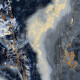 Didelio formato keraminės plytelės 120x280, tamsiai mėlynos spalvos marmuro imitacija su gyslomis, blizgios, A4H674 „Eterno Blu“ #3