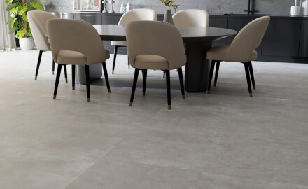 Didelio formato keraminės plytelės 120x280, pilkos spalvos matinis betonas, A4H763 „Louft Ash“
