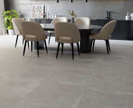 Didelio formato keraminės plytelės 120x280, pilkos spalvos matinis betonas, A4H763 „Louft Ash“