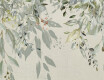 60x120 cm pilkos spalvos sienų plytelės su gėlių motyvais, matinės, A4H918 Flower