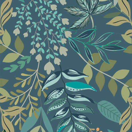 60x120 cm mėlynos spalvos sienų plytelės su augaliniais motyvais, matinės, A4H924 „Majorele“ #4