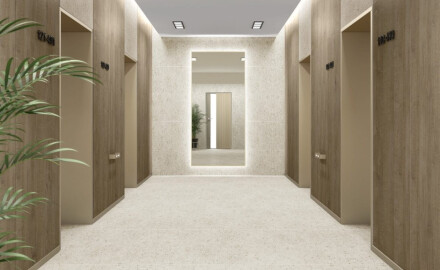 Glazūruotos grindų plytelės 60x120 „Sand“ matinės, rektifikuotos A4H96, teraco