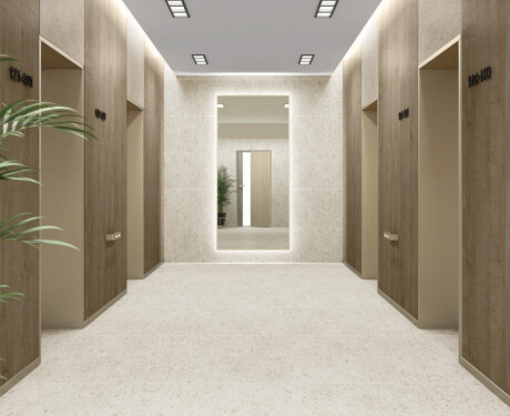Glazūruotos grindų plytelės 60x120 „Sand“ matinės, rektifikuotos A4H96, teraco