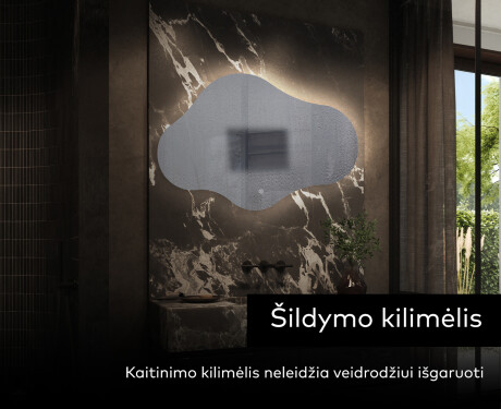 Dekoratyvinis veidrodis su led apšvietimu C221 #9