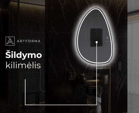 Netaisyklingos pakabinamas dekoratyvinis veidrodis B223 #8