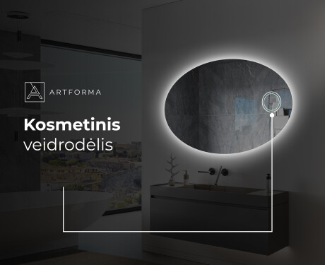 Apšviestas vonios veidrodis LED L226 #5