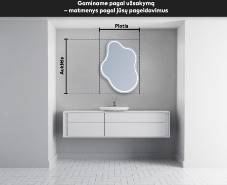 Dekoratyvinis veidrodis su LED apsvietimu EM223 #4