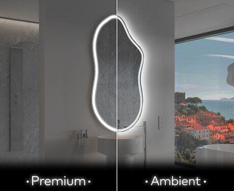 Dekoratyvinis veidrodis su LED apsvietimu F222