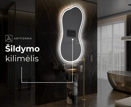 Dekoratyvinis veidrodis su LED apšvietimu K222 #8