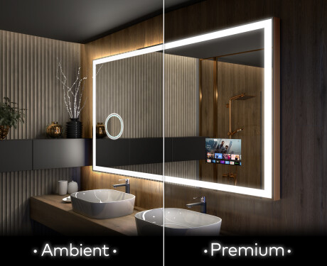 Apšviestas vonios veidrodis LED L01