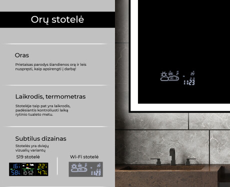 Apšviestas vonios veidrodis LED L01 #5