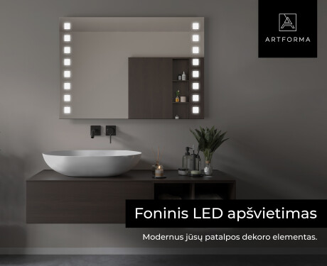 Apšviestas vonios veidrodis LED L03 #6