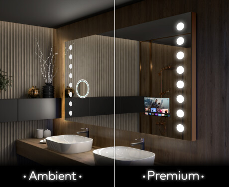 Apšviestas vonios veidrodis LED L06