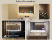 Apšviestas vonios veidrodis LED L15 120x80cm - SmartScreen, DualColor #2
