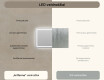 Apšviestas vonios veidrodis LED L15 120x80cm - SmartScreen, DualColor #7