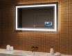 Apšviestas vonios veidrodis LED L15 120x80cm - SmartScreen, DualColor, Šildymo kilimėlis
