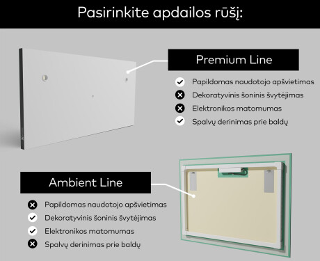 Apšviestas vonios veidrodis LED L27 #2