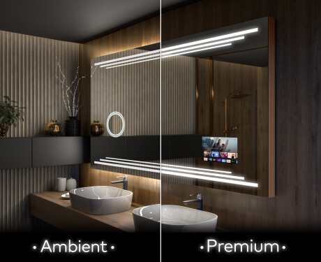 Apšviestas vonios veidrodis LED L75