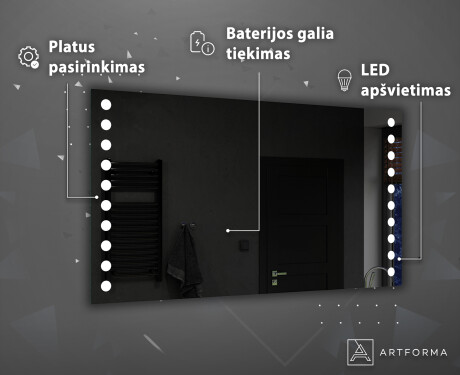 Akumuliatorinis veidrodis L06 #4
