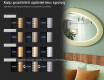 Asimetrinis LED veidrodis su MDF rėmu L310 #5