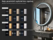 Apvalus LED veidrodis lakuotame MDF rėme L306 #5