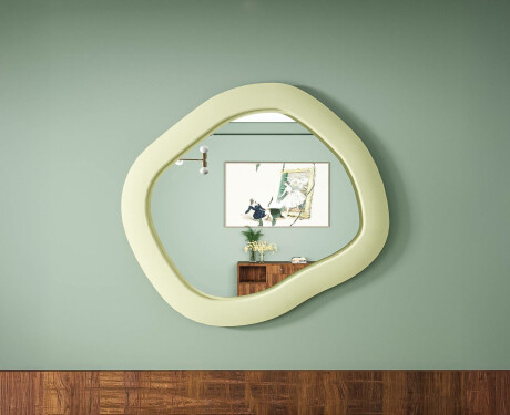 Dizaininis LED veidrodis su MDF, geometrinės formos, L309 #4