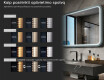 Apvalintas LED veidrodis su lakuotu MDF rėmu L305 #5